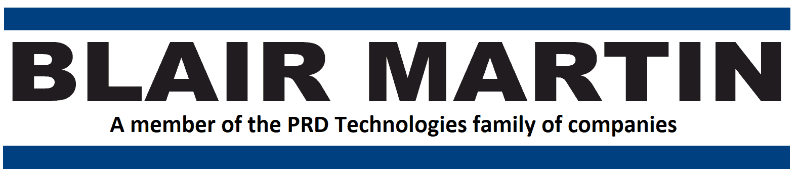 blair martin logo blue a member of the prd technologies family of companies